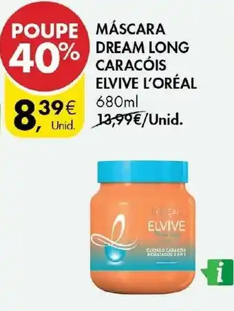 Máscara Dream Long Caracóis Elvive L'Oréal 680ml