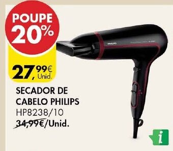 Pingo Doce Secador de Cabelo Philips promoção