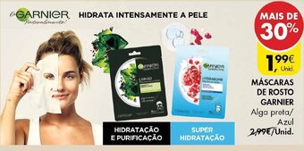 Pingo Doce Máscaras de Rosto Garnier promoção