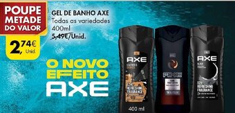 Pingo Doce Axe Gel de Banho 400ml promoção