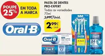 Pingo Doce Pasta de Dentes Pro-Expert 75ml promoção