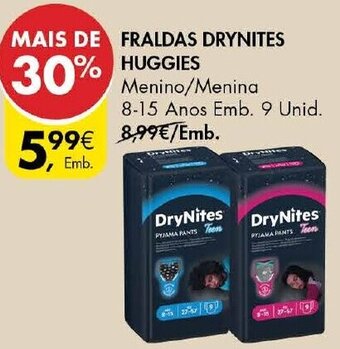 Pingo Doce Fraldas Drynites Huggies promoção