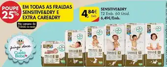Pingo Doce Fraldas Sensitive & Dry e Extra Care & Dry Sensitive & Dry promoção