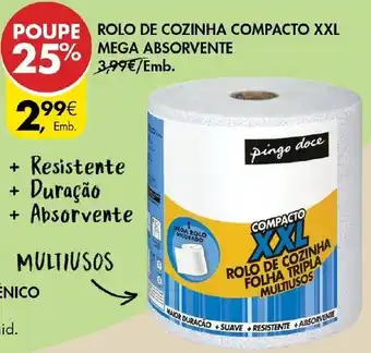 Rolo de Cozinha Compacto XXL Mega Absorvente