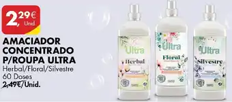 Pingo Doce Amaciador Concentrado P/Roupa Ultra 60 Doses promoção
