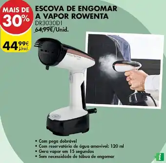 Pingo Doce Escove de Engomar A VApor Rowenta promoção