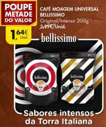 Pingo Doce Café Moagem Universal Bellissimo 200g promoção