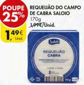 Pingo Doce Requeijão do Campo de Cabra Saloio 170g promoção