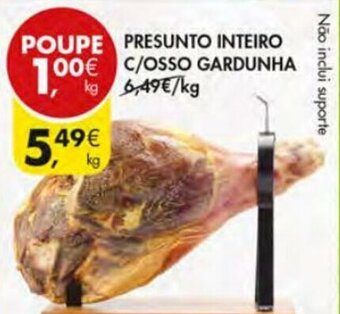 Pingo Doce Presunto Inteiro C/Osso Gardunha promoção