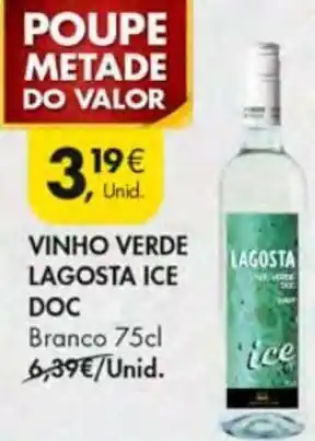 Pingo Doce Vinho Verde Lagosta Ice DOC 75cl promoção