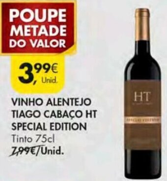 Pingo Doce Vinho Alentejo Tiago Cabaço HT Special Edition 75cl promoção