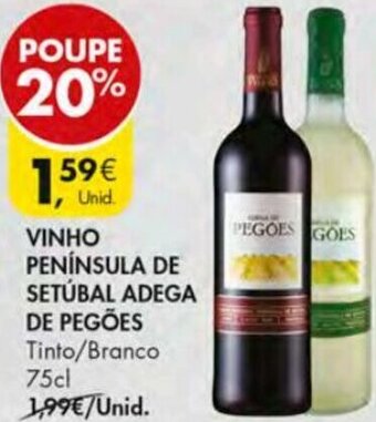 Pingo Doce Vinho Península de Setúbal Adega de Pegões 75cl promoção