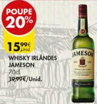 Pingo Doce Whisky Irlandês Jameson 70cl promoção