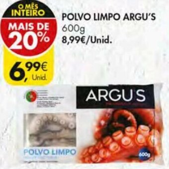 Pingo Doce Polvo Limpo Argu's 600g promoção