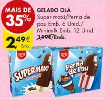 Pingo Doce Gelado Olá 6 Unid /12 Unid promoção