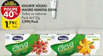 Iogurte Sólido Magro Mimosa Eleva 4x115g