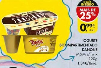 Pingo Doce Iogurte Bicompartimentado Danone 120g promoção