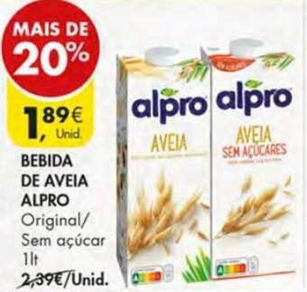 Pingo Doce Bebida de Aveia Alpro 1lt promoção