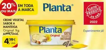 Pingo Doce Creme Vegetal Sabor a Manteiga 1kg promoção