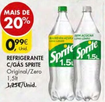 Pingo Doce Refrigerante C/Gás Sprite 1,5lt promoção