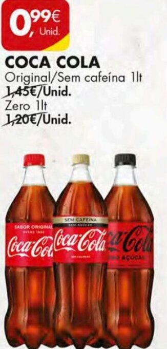 Pingo Doce Coca Cola 1lt promoção
