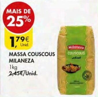 Pingo Doce Massa Couscous Milaneza 1kg promoção
