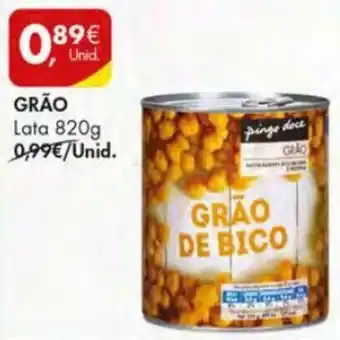 Pingo Doce Grão Lata 820g promoção