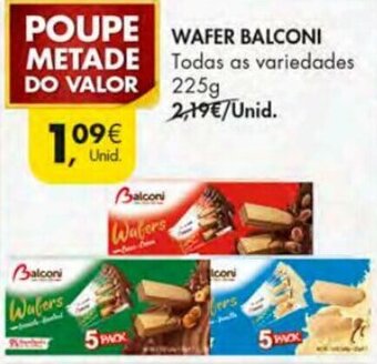 Pingo Doce Wafer Balconi 225g promoção