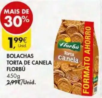 Pingo Doce Bolachas Torta de Canela Florbú 450g promoção