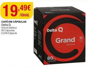 Intermarché Café em Cápsulas Delta Q 80 cápsulas promoção