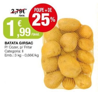 Intermarché Batata Girsac 3kg promoção