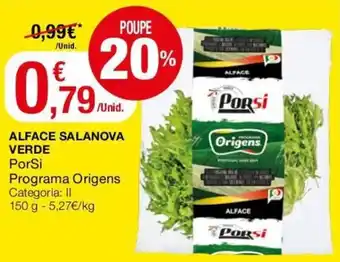 Intermarché Alface Salanova Verde ProSi Programa Origens 150g promoção
