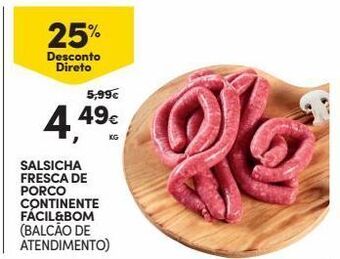 Continente Bom dia Salsicha promoção