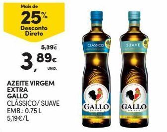 Continente Bom dia Azeite extravirgem gallo promoção