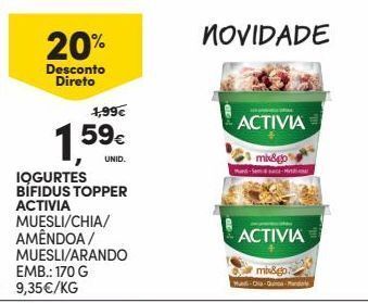 Continente Bom dia Iogurte activia promoção