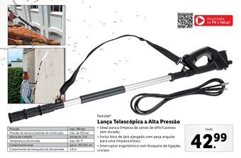 Lidl Parkside Lança Telescópica a Alta Pressão promoção
