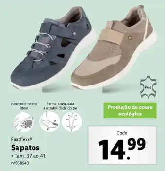 Lidl Footflexx Sapatos 37 ao 41 promoção