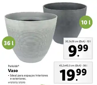 Lidl Parkside Vaso 30,3 x 26cm 10L promoção