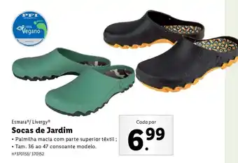 Lidl Esmara/Livergy Socas de Jardim 36 ao 47 promoção