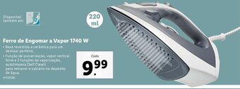Lidl Ferro de Engomar a Vapor 1740w promoção