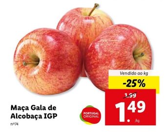 Lidl Maçã Gala de Alcobaça IGP promoção
