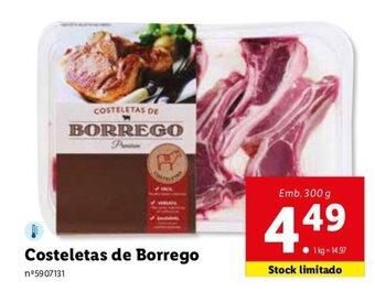Lidl Costeletas de Borrego 300g promoção