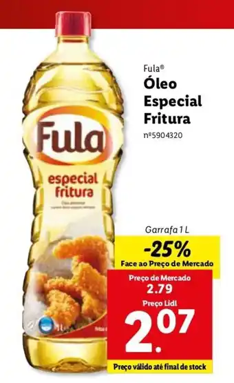 Lidl Fula Óleo Alimentar Especial Fritura 1L promoção