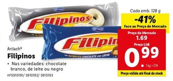 Lidl Artiach Filipinos 128g promoção