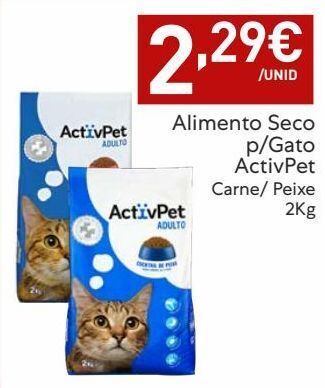Amanhecer Ração para gatos activpet promoção