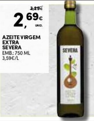 Continente Azeite Virgem Extra Severa 750ml promoção