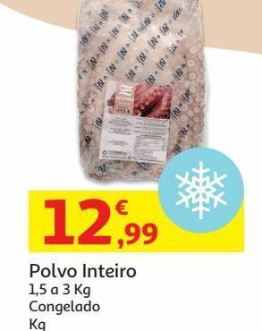Auchan Polvo 1.5-3.0kg:congelado kg promoção