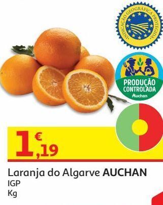 Auchan Laranja do algarve igp auchan:produção controlada kg promoção
