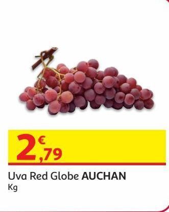 Auchan Uva red globe auchan:kg promoção