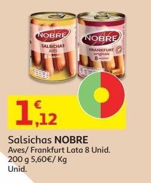Auchan Salsichas nobre promoção